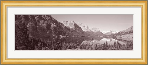 Framed Wild Goose Island, Montana Print