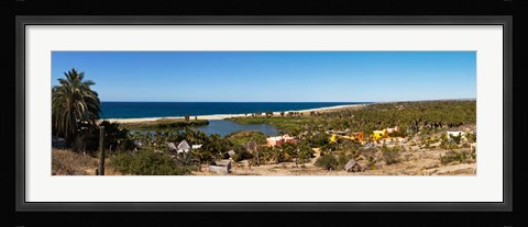 Framed Lagoon at Playa La Poza, Todos Santos, Baja California Sur, Mexico Print