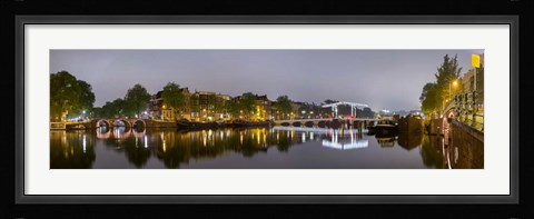 Framed Magere Brug, North Holland, Netherlands Print