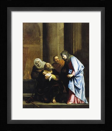Framed Simeon with the Infant Jesus Print