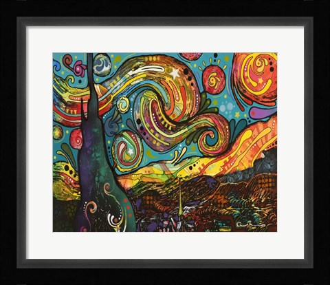 Framed Starry Night Print