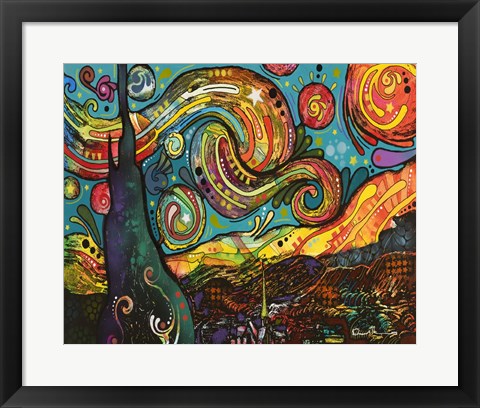 Framed Starry Night Print