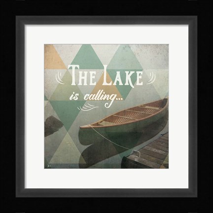 Framed Calm Waters II Print