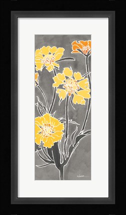 Framed Cloisonne Beauty II Gray Print