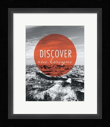 Framed Discover New Horizons Print