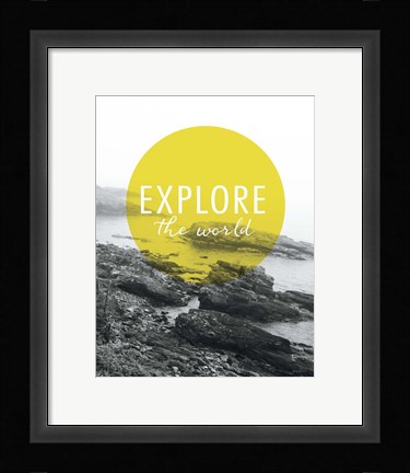 Framed Explore the World Print