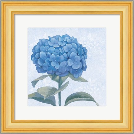 Framed Blue Hydrangea III Crop Print