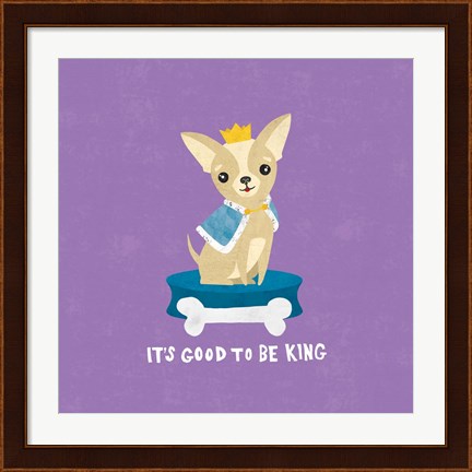 Framed Good Dogs Chihuahua Bright Print