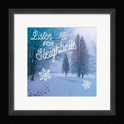 Framed Let it Snow II Print