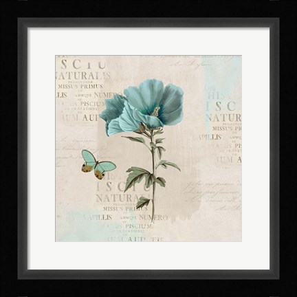 Framed En Bleu V Print