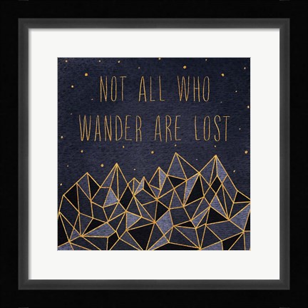 Framed Written in the Stars IV Print