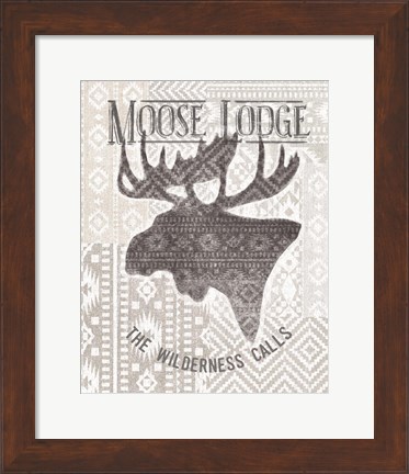 Framed Soft Lodge V Print