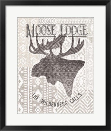 Framed Soft Lodge V Print