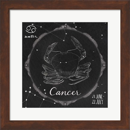 Framed Night Sky Cancer Print
