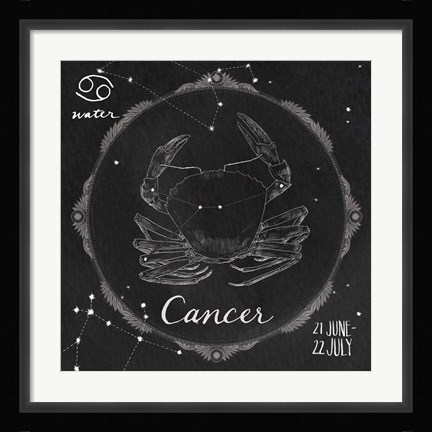 Framed Night Sky Cancer Print