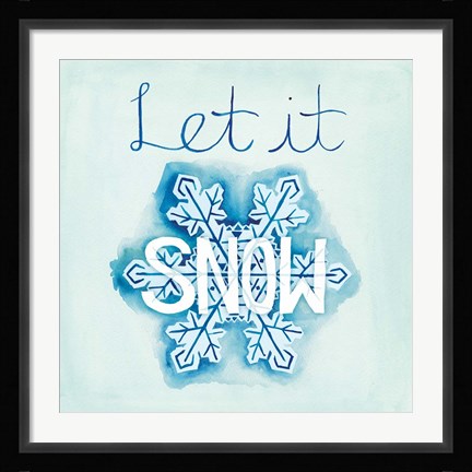 Framed Snowflake Sayings I Print