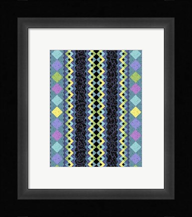Framed Vintage Stripe II Print