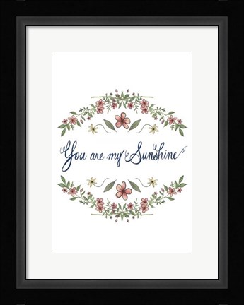 Framed Flowers by Grace II Print