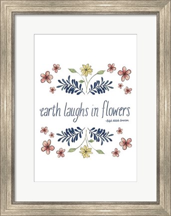 Framed Flowers by Grace III Print