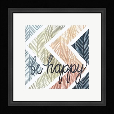 Framed Arrow Typography II Print