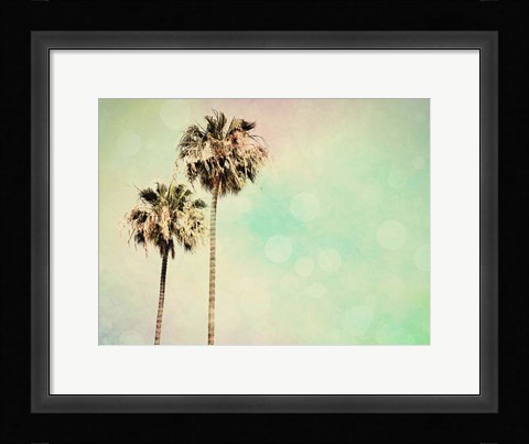 Framed Palm Trees I Print