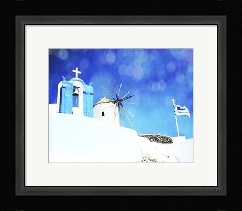 Framed Santorini I Print
