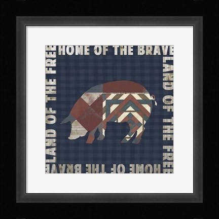 Framed Fourth on the Farm Collection F. Print