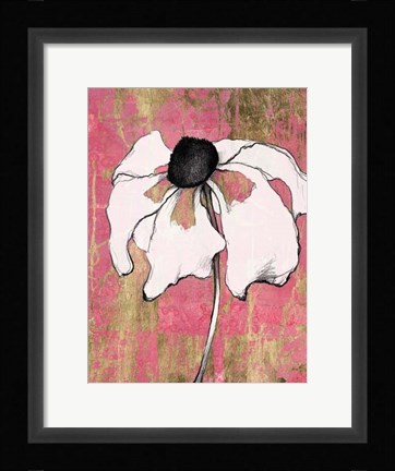 Framed Acid Floral I Print