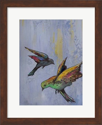 Framed Bright Wings II Print