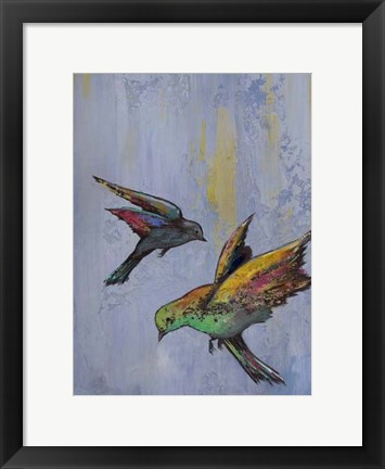 Framed Bright Wings II Print
