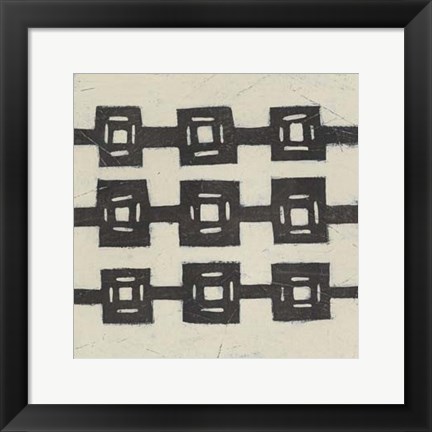 Framed Tribal Patterns VII Print