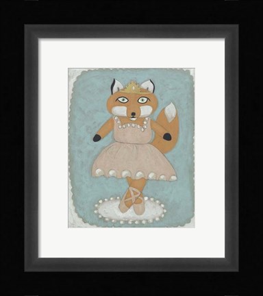 Framed Ballerina Animal I Print
