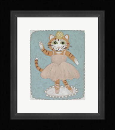 Framed Ballerina Animal IV Print