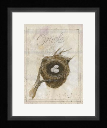 Framed Nest - Oriole Print
