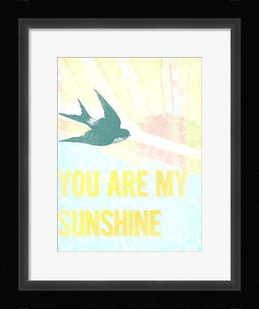 Framed My Only Sunshine I Print