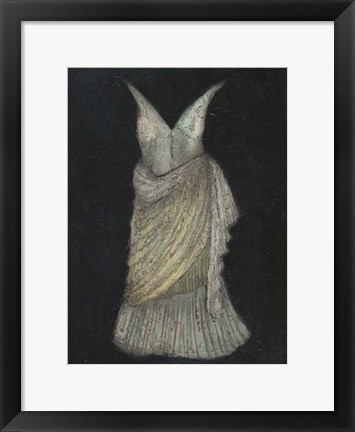 Framed White Dress III Print