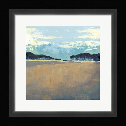 Framed Aureate Seascape I Print