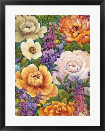 Framed Flower Bouquet I Print