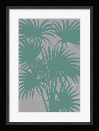 Framed Chromatic Palms II Print