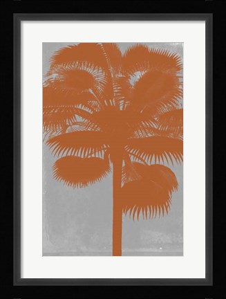 Framed Chromatic Palms IV Print