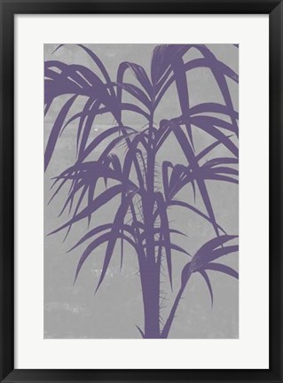 Framed Chromatic Palms V Print