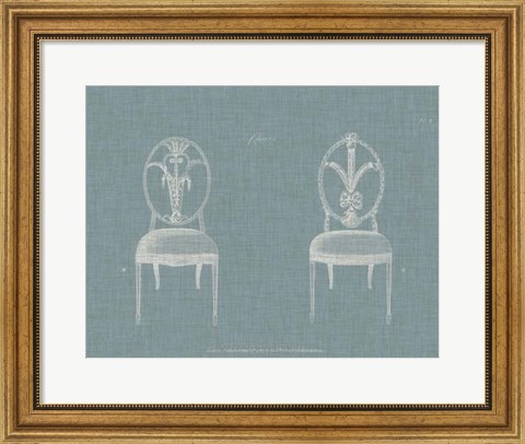 Framed Hepplewhite Chairs IV Print