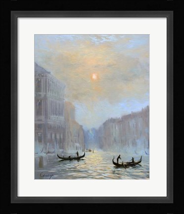 Framed Venice Morning Mist Print