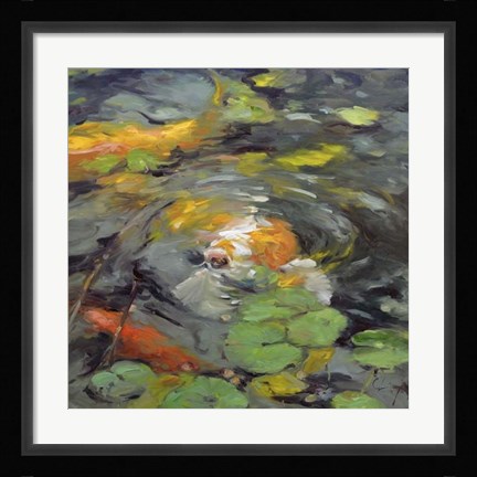 Framed Golden Koi Print