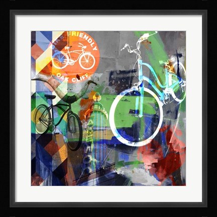 Framed Lakewood Bikes - Dallas Print