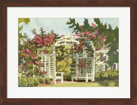 Framed Aquarelle Garden VIII Print