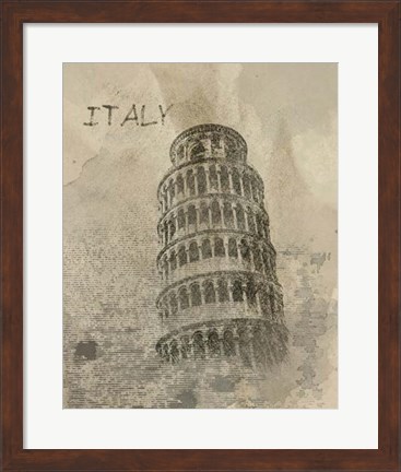 Framed Remembering Italy Print