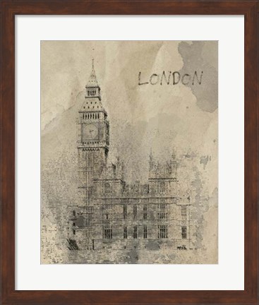 Framed Remembering London Print
