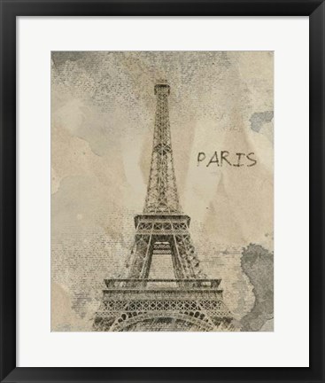 Framed Remembering Paris Print