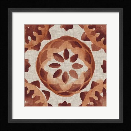 Framed Elemental Tiles IV Print